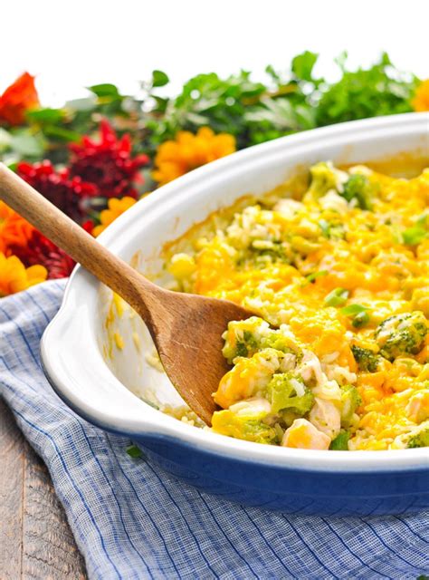 chicken broccoli rice casserole | easy, cheesy, and healthy