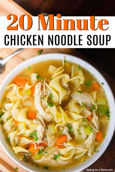 homemade chicken noodle soup like campbells