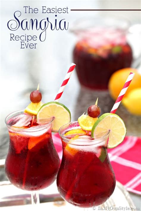 2 lime (cut into thin easy red wine sangria recipe