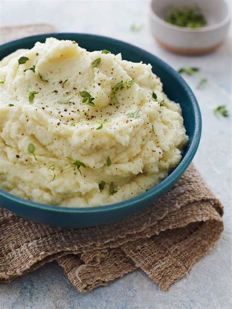 cauliflower mashed potatoes with browned butter