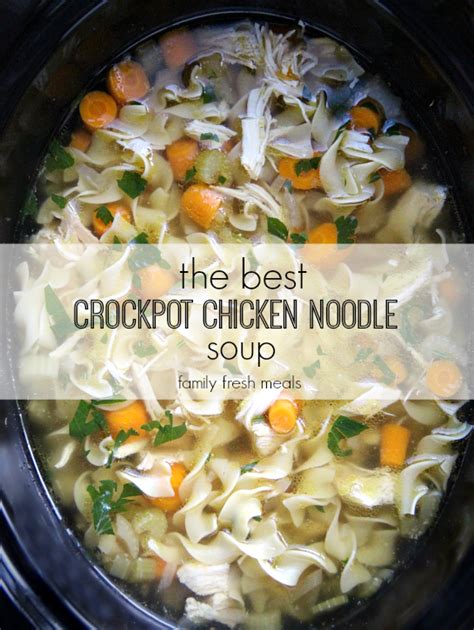 slow cooker chicken noodle soup using whole chicken