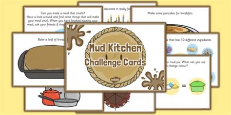 Printable mud pie recipe that your children can enjoy in a mud kitchen or mud kitchen recipe template