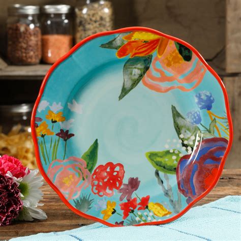 pioneer woman turquoise dishes