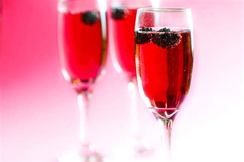 I usually end up using prosecco, mostly because chamb and bubbly chambord kir royale