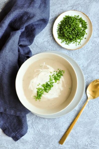 cream of celeriac soup with brussels sprouts chips