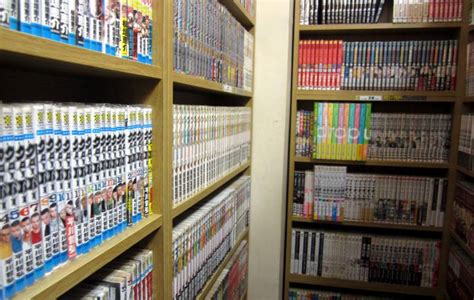 japanese manga bookshelf