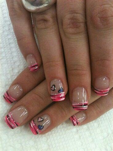 Heart nail tips · 2 10 simple & creative pink nails for valentine’s day
