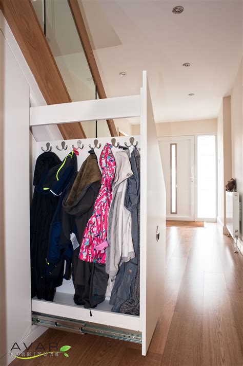 closet designs for under stairs