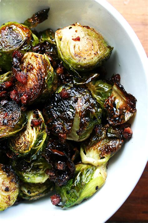 roasted brussels sprouts with pomegranate balsamic glaze