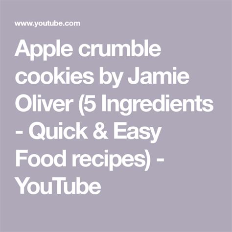 jamie oliver recipes apple crumble