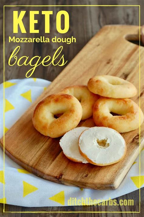 keto mozzarella dough bagels