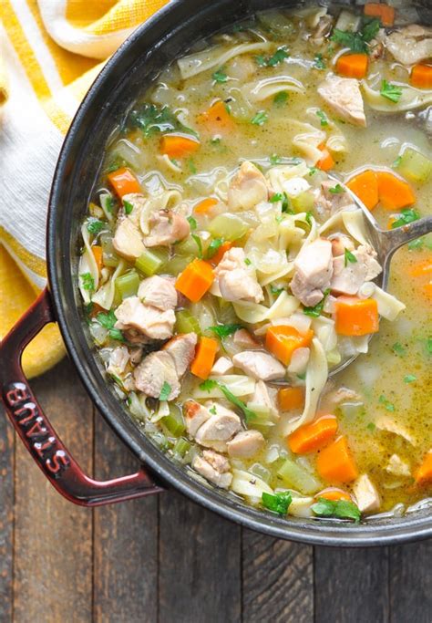 homemade chicken noodle soup recipe low sodium