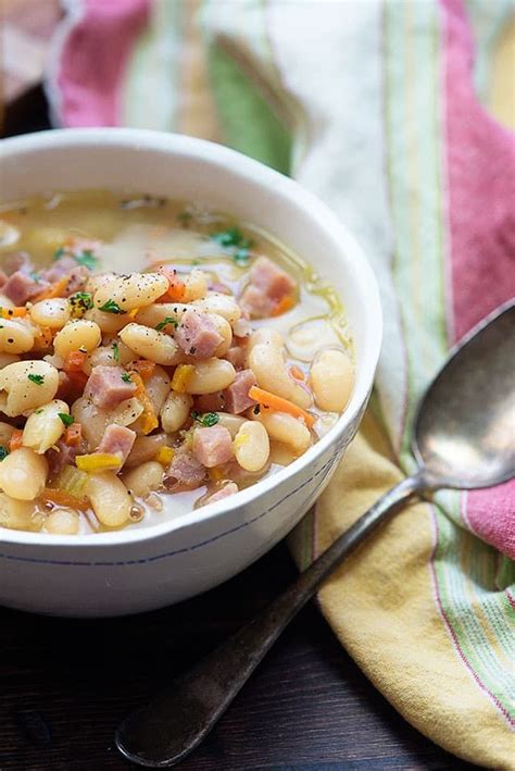 white bean and ham soup using canned beans