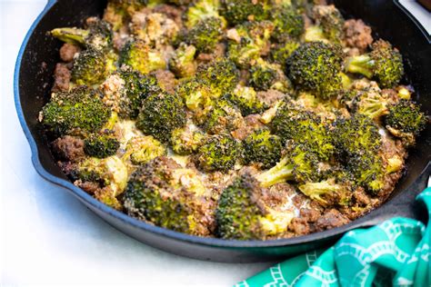 keto ground beef and broccoli
