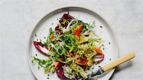 Nicoise Salad Recipe Bon Appetit - Chicory Salad with Smoked Salmon Recipe | Bon AppÃ©tit