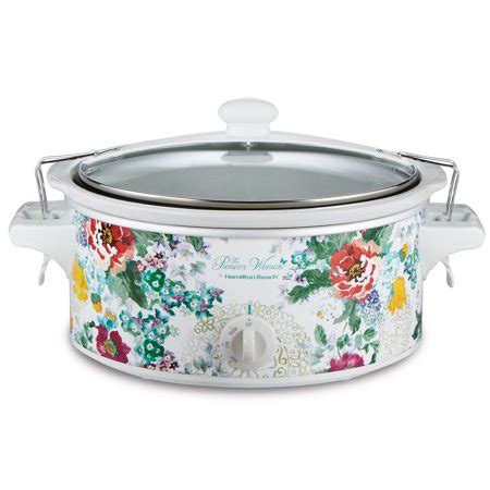 The pioneer woman by hamilton beach 6 quart portable slow cooker bring the pioneer womans cheerful and charming style to your countertop with this. pioneer woman hamilton beach crock pot