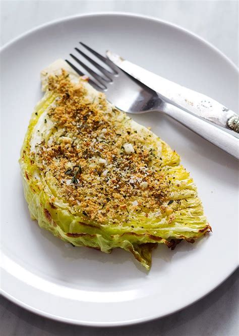 roasted cabbage wedges with lemon butter