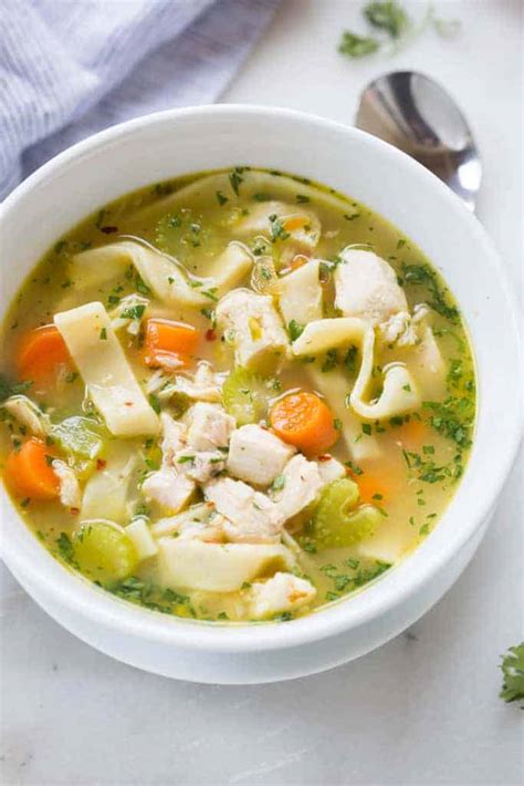 homemade chicken noodle soup carbs