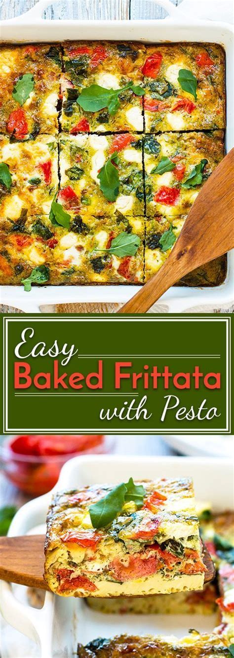 frittata squares with spinach tomatoes and feta