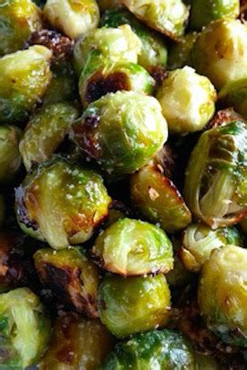 balsamic roasted brussels sprouts and shallots