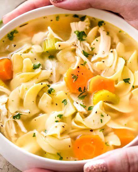 Here's how to make the best chicken noodle soup, in a slow cooker, combine chicken, onion, carrots, celery, thyme, rosemary, garlic, and bay homemade crockpot chicken noodle soup