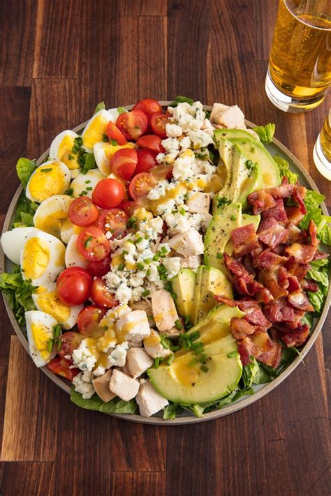 6 cups romaine lettuce (about 6 ounces) coarsely chopped cobb salad recipe