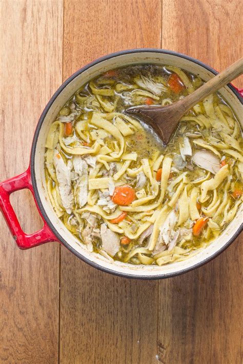homemade chicken noodle soup from scratch calories