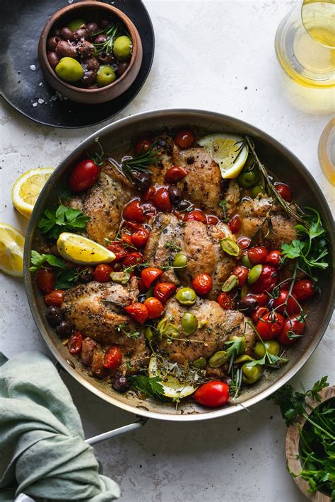 Lemon Chicken With Pasta Olives And Herbs : Mediterranean Pasta - A Cedar Spoon