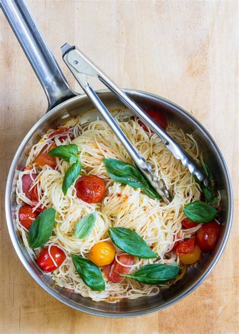 Roasted cherry tomatoes with angel hair pasta angel hair pasta with quick cherry tomato sauce