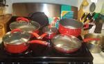 Buy top selling products like rachael ray™ classic brights nonstick hard enamel red pioneer woman pots and pans