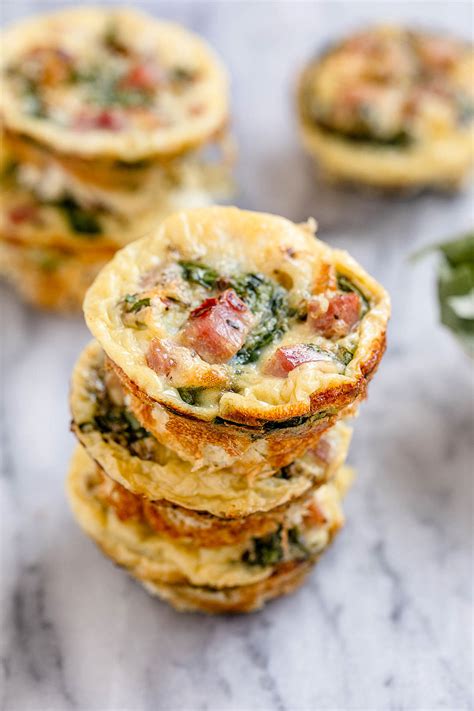 baked ham and cheese egg muffins recipe