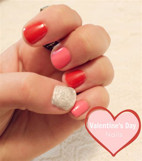 · french mani with hearts · layers of pink  valentines day nails