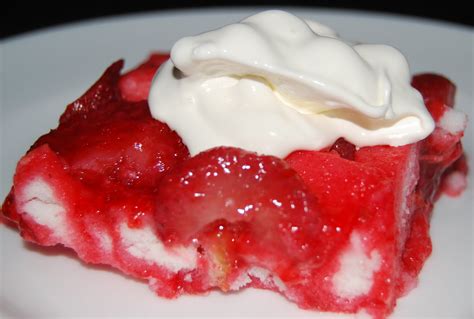 strawberry jello angel food cake recipe