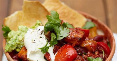 Get 4 of your 5 a day in this one delicious and healthy veggie chilli recipe jamie oliver recipe veggie chilli