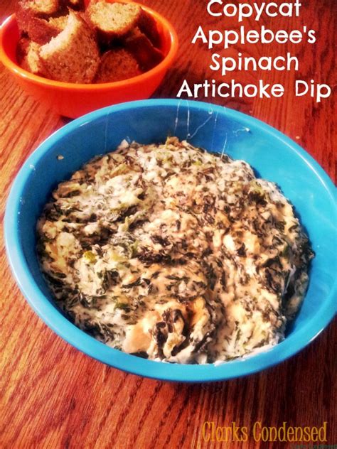 copycat applebee's hot artichoke and spinach dip