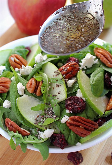 cranberry pecan salad with poppy seed dressing