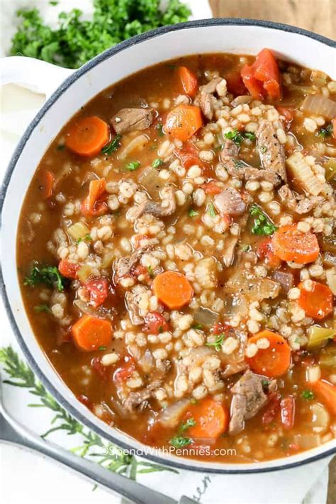 Add 2 tablespoons of the oil beef barley soup pioneer woman