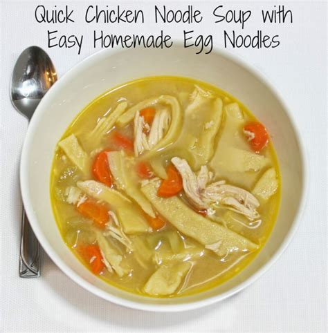 fastest way to make homemade chicken noodle soup