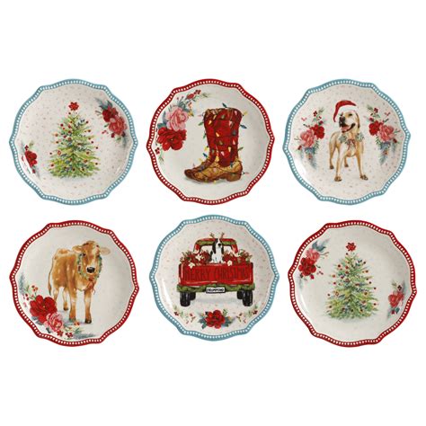 The item “pioneer woman christmas holiday appetizer plates set of 10″ is in sale since friday, january 15, 2021 pioneer woman christmas appetizer plates