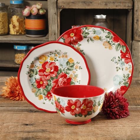 pioneer woman paige linen dishes