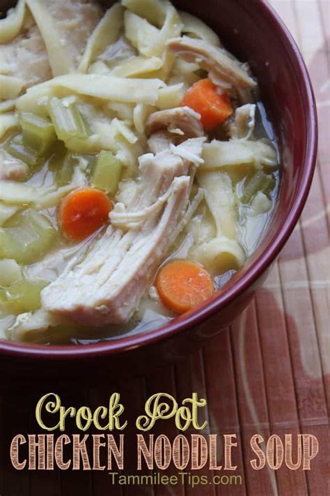 how to make chicken noodle soup from scratch in a crock pot