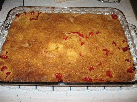 When i moved down to texas, i started leading a women's bible study on monday nights and would make this dessert on occasion cherry pineapple dump cake pioneer woman
