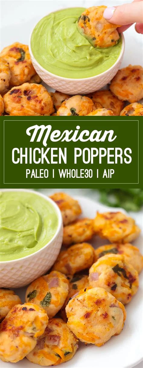 2 of green onion, springs mexican chicken poppers (paleo, whole30, aip)