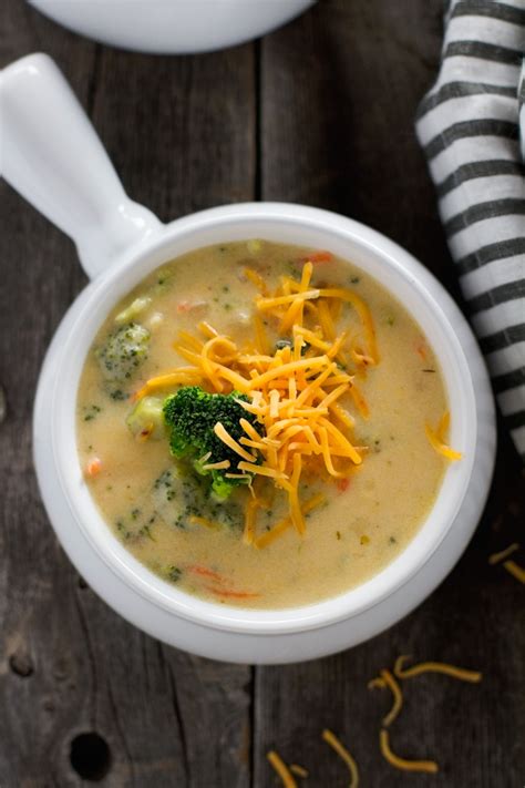 This broccoli cheese soup competes for the #1 soup recipe receipr fpr broccoli cheese soup