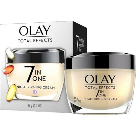Its deeply hydrating formula delivers up to 48 … olay total effects anti aging night firming cream face moisturizer 1-7 fluid ounce