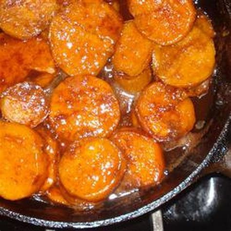 Drain sweet potatoes and place in a medium baking dish baked candied yams recipe simple