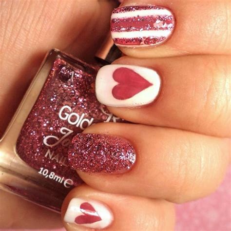 17 hmr, center and right: 25 pink valentines day nails for a romantic look