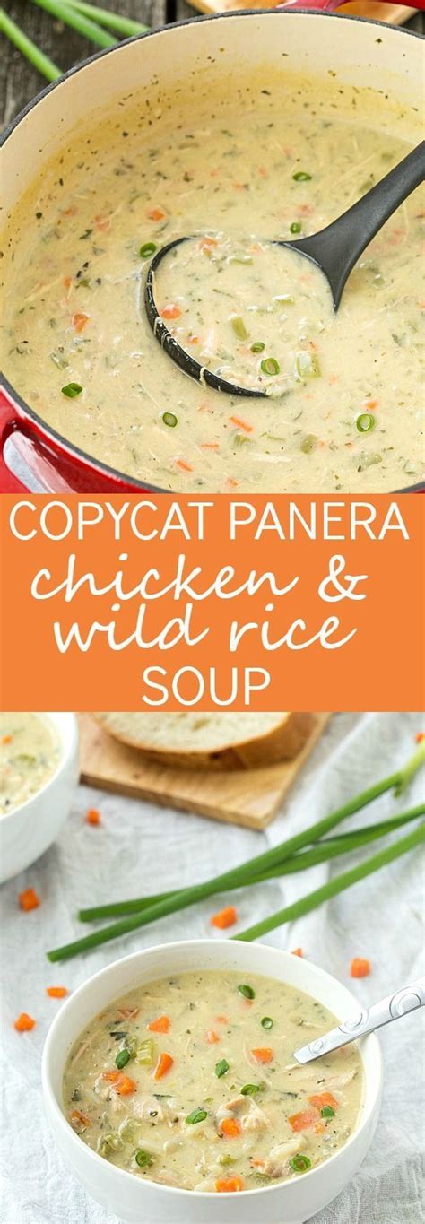 panera copycat chicken and wild rice soup
