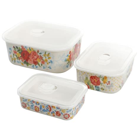 pioneer woman 20 piece storage containers