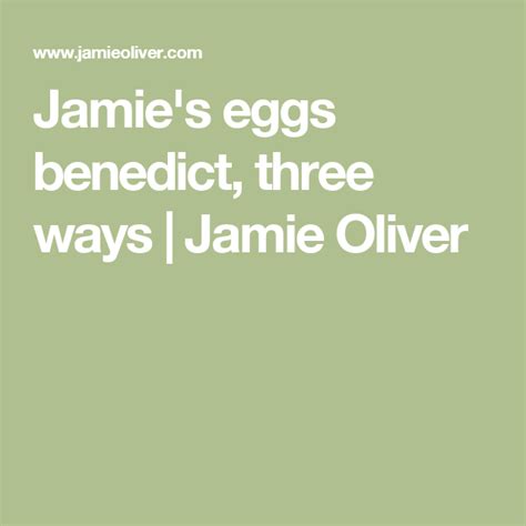 jamie oliver recipe eggs benedict